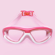 儿童大框泳镜防水潜水防雾高清眼镜男童女童泳镜平光送耳塞鼻夹