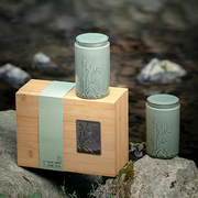 2024高档陶瓷罐龙井茶叶，包装盒空礼盒，西湖明前龙井茶狮峰绿茶盒子