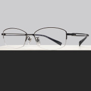 CHARMANT夏蒙镜架XL1850男士半框商务超轻舒适纯钛光学近视眼镜框