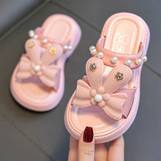 女童儿童拖鞋时尚韩版卡通，可爱公主夏季凉鞋小童，宝宝浴室室内外穿