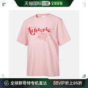 韩国直邮desente短袖t恤uqcso222pts44-粉红色女士宽松版