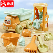 韩国ins儿童海边沙滩玩具，套装宝宝沙漏，挖沙铲子玩沙子工具决明子