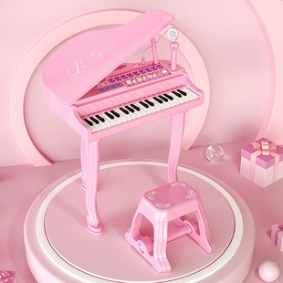 小钢琴儿童木质宝宝玩具迷你电子琴30键可弹奏女孩生日礼物