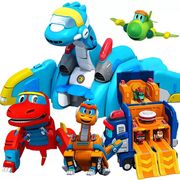 帮帮龙出动(龙出动)玩具韦斯变形恐龙，探险队儿童邦邦，棒棒龙全套(龙全套)烈牙象正版