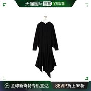 香港直邮Loewe 黑色长袖不规则下摆连衣裙 S540Y09XAK罗意威