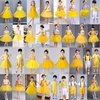 六一儿童演出服黄色女童蓬蓬，纱裙幼儿园舞蹈服小学生合唱表演服装