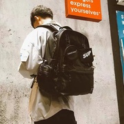 CHAOFANJI日系潮牌双肩包男士大容量学生书包潮流旅行电脑背包女