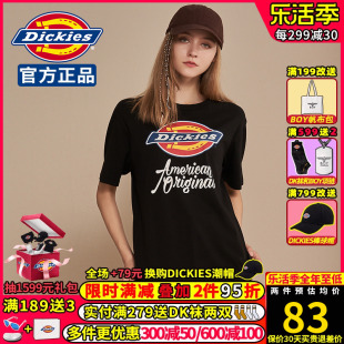 Dickies短袖T恤男女情侣装帝客潮牌春季超火ins宽松圆领棉Tee