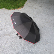 宝马雨伞BMW短款遮阳伞全自动黑色原厂汽车专用4S店折叠定制