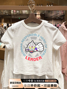 儿童纯棉短袖t恤夏装2024女童男童奥特曼卡通印花夏款白色上衣潮