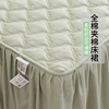 纯棉床裙单件四季通用全棉，纯色床垫保护罩，床罩2023夹棉床裙罩