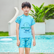 男童游泳衣分体小男孩中大童专业青少年训练儿童泳裤套装
