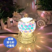 美容院熏香灯炉卧室家用浪漫创意，插电小夜灯助睡眠精油水晶香薰灯