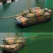 仿真军事模型主战坦克3D立体纸模型DIY手工制作儿童益智折纸玩具