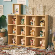 zakka杂货木格子桌面置物架，收纳盒杯子收纳架，复古简约壁挂储物盒
