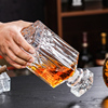 酒樽洋酒瓶醒酒器带盖白酒储存空瓶威士忌家用密封厚水晶玻璃酒瓶