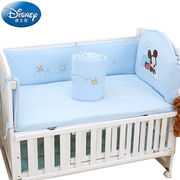 迪士尼宝宝婴儿床上用品套件，夏季纯棉新生儿全棉，床品床单幼儿园儿