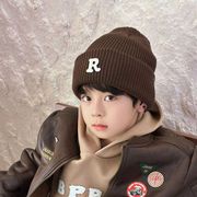 儿童毛线帽男女童韩版时尚，针织帽秋冬保暖套头帽，宝宝百搭护耳帽子