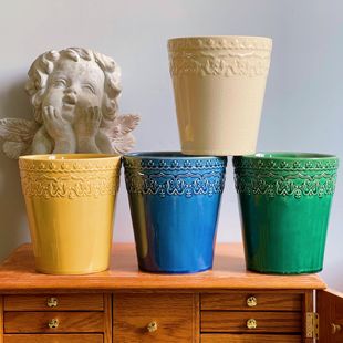 外贸孤品北欧简约陶瓷花盆，大号创意个性，家用绿萝蝴蝶兰花盆盆栽盆