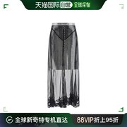 香港直邮潮奢 Paco Rabanne 女士 半透明半身裙 长裙