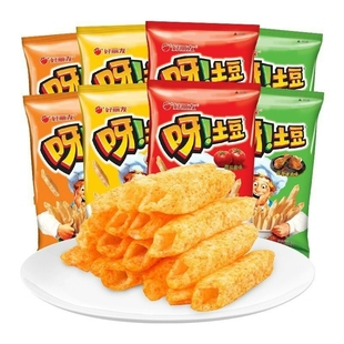 好丽友呀土豆12g薯条薯片大蜂蜜黄油味混合装膨化休闲零食品