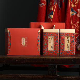 凤凰单丛鸭屎香英红九号古树红茶，滇红半斤一斤装红茶叶礼盒空盒