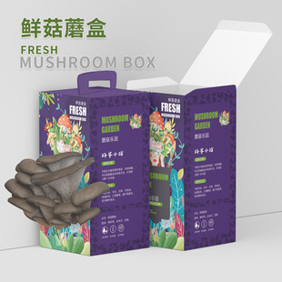 蘑菇种植包盒装(包盒装，)平菇菌包食用菌，菌种家庭幼儿园室内自己种蘑菇