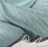 日本进口浅蓝色斜纹细腻温润亲肤棉麻面料设计师裤子套装布料