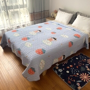 四季床盖双面加厚水洗棉被单，1.8米尾单床单，单件夹棉绗缝炕罩