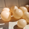 5寸/10寸杏色气球高级色亚光乳胶圆球驼色鸡蛋色生日装饰布置汽球