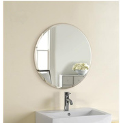 简约圆形镜子浴室镜洗手盆壁挂镜，梳妆台防水防潮卫生间，镜子椭圆镜