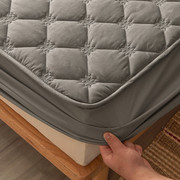 全棉床笠单件纯棉夹棉席梦思，床垫保护套防滑固定床罩全包防尘罩套
