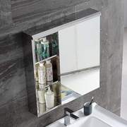 卫生间吊柜洗手间304不锈钢浴室镜柜镜子带置物架壁柜储物柜置物