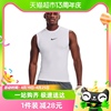 nike耐克男装白色，背心跑步训练篮球，运动服fb7915-100