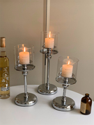 欧式复古烛台香薰蜡烛，家用烛光晚餐道具，浪漫摆件蜡烛台餐桌装饰品