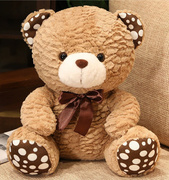 波点泰迪熊送你喜欢的礼物毛绒布艺，类玩具熊熊毛绒玩具物吉祥兔年