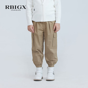 rbigx瑞比克童装秋季儿童，帅气裤子立体口袋收脚休闲裤