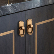 德国KABO现代新中式拉手衣柜门橱柜门单孔小把手柜子抽屉家具拉手