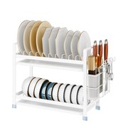 碗盘收纳架厨房置物架窄小型窗台，碗碟沥水架，多功能碗筷收纳盒碗柜