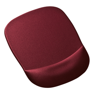 日本SANWA日式超大加厚鼠标垫高级感人体工学滑鼠记忆棉护腕垫红