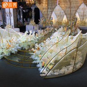 定制花片六件套婚庆道具舞台布置装饰迎宾摆件发光道具自由组