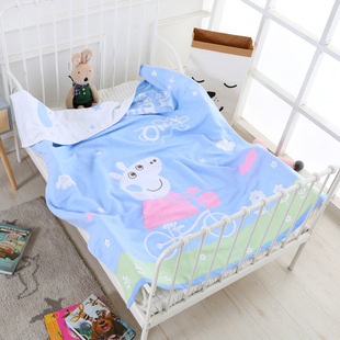婴儿纯棉6六层纱布儿童毛巾被幼儿园空调被宝宝夏季午睡盖毯盖被