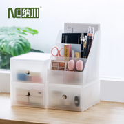 日本书桌组合塑料盒，桌面多层抽屉式收纳柜，宜家办公室文具整理柜
