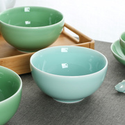 青瓷面碗汤碗大饭碗陶瓷餐具6.25英寸家用拉面碗泡面碗中式大面碗