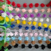 多色1码12个3D雪纺涤纶网纱条码花朵装饰刺绣DIY花边缝纫辅料配件