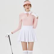 bg高尔夫女装服装女上衣长袖短裙，套装修身运动golf时尚高端秋冬韩