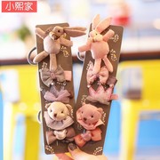 儿童发饰套装韩国女童发夹小熊兔子头绳皮筋公主发绳宝宝发卡组合