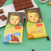俄罗斯进口大头娃娃巧克力块纯可可脂榛子牛奶年货丝滑零食排块