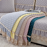 欧式短毛绒沙发垫冬天防滑法兰绒加厚套罩组合沙发通用全包套