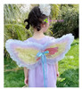 六一儿童节蝴蝶天使翅膀小女孩演出道具精灵翅膀背饰品仙女裙套装